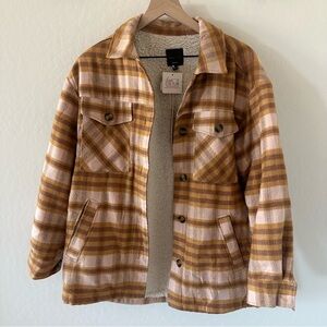 Love Tree Cozy soft plaid jacket